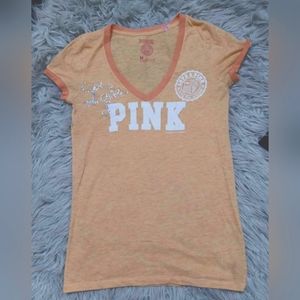 Victoria's secret PINK shirt medium orange